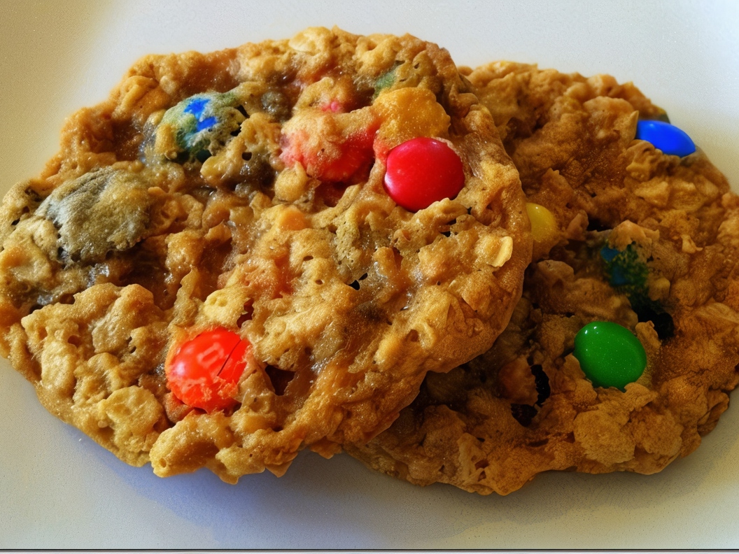 Oatmeal Banana Cookies with M&M’s