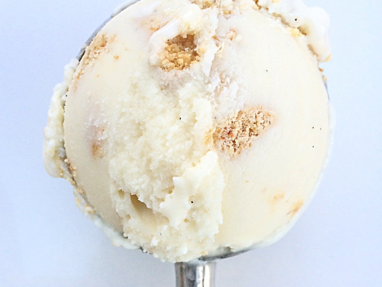 Oatmeal Ice Cream with Vanilla and Crumbled Oatmeal Cookies