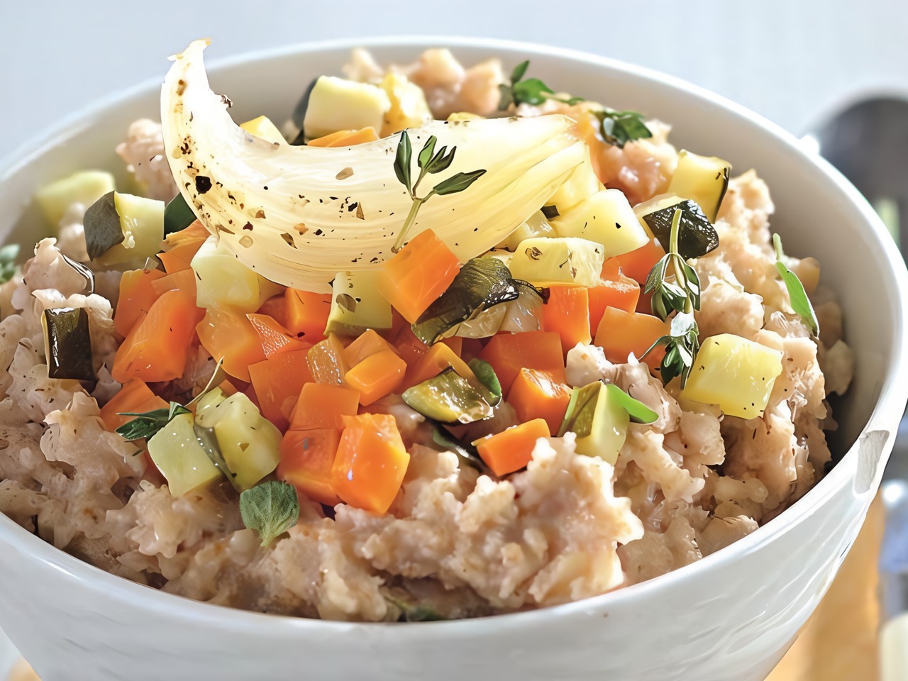 Oatmeal with Vegetables