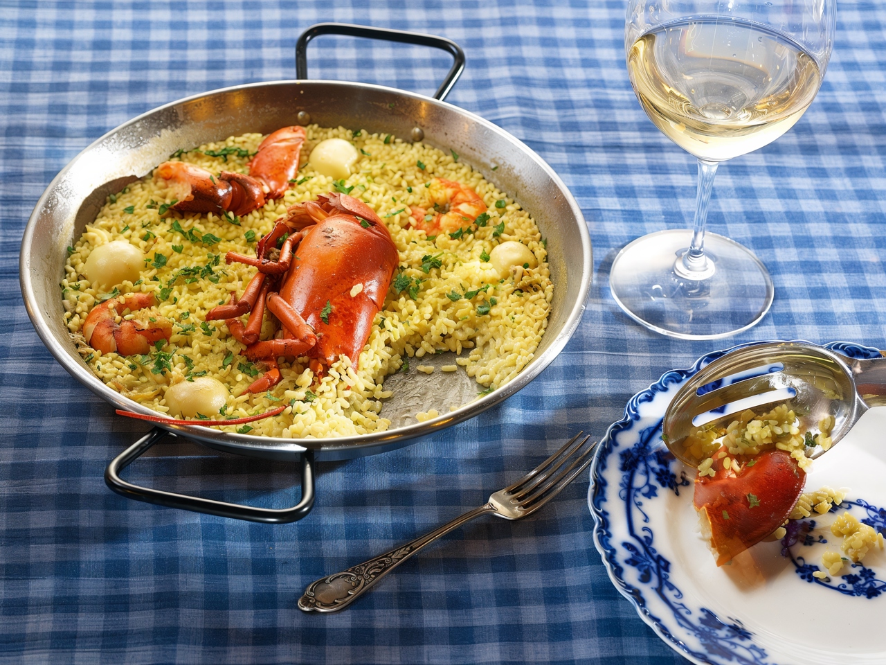 Lobster Paella