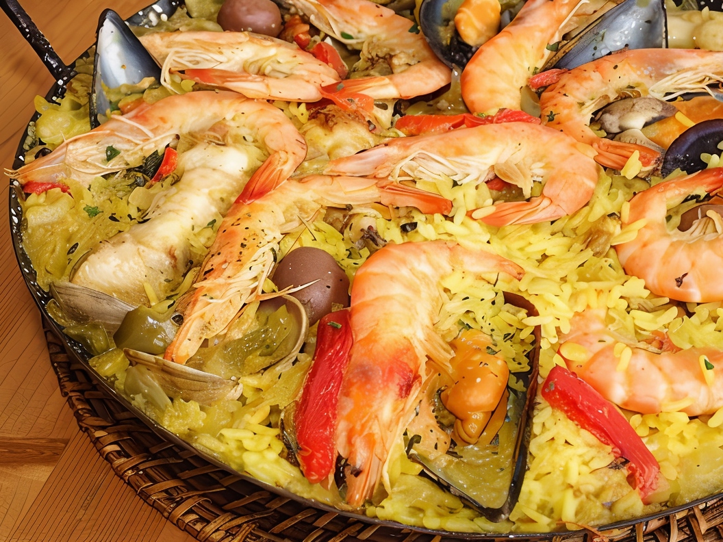 Paella with Green Beans