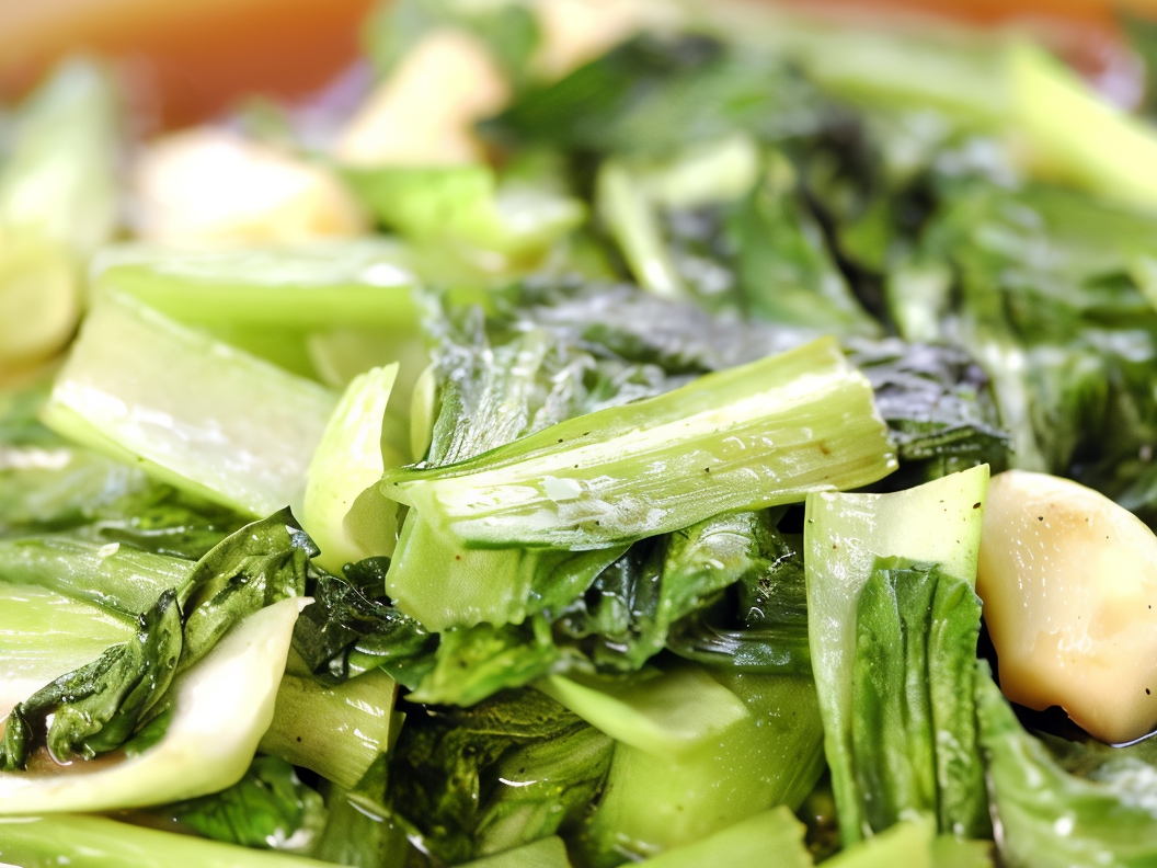 Bok Choy with Green Onions and Cashews