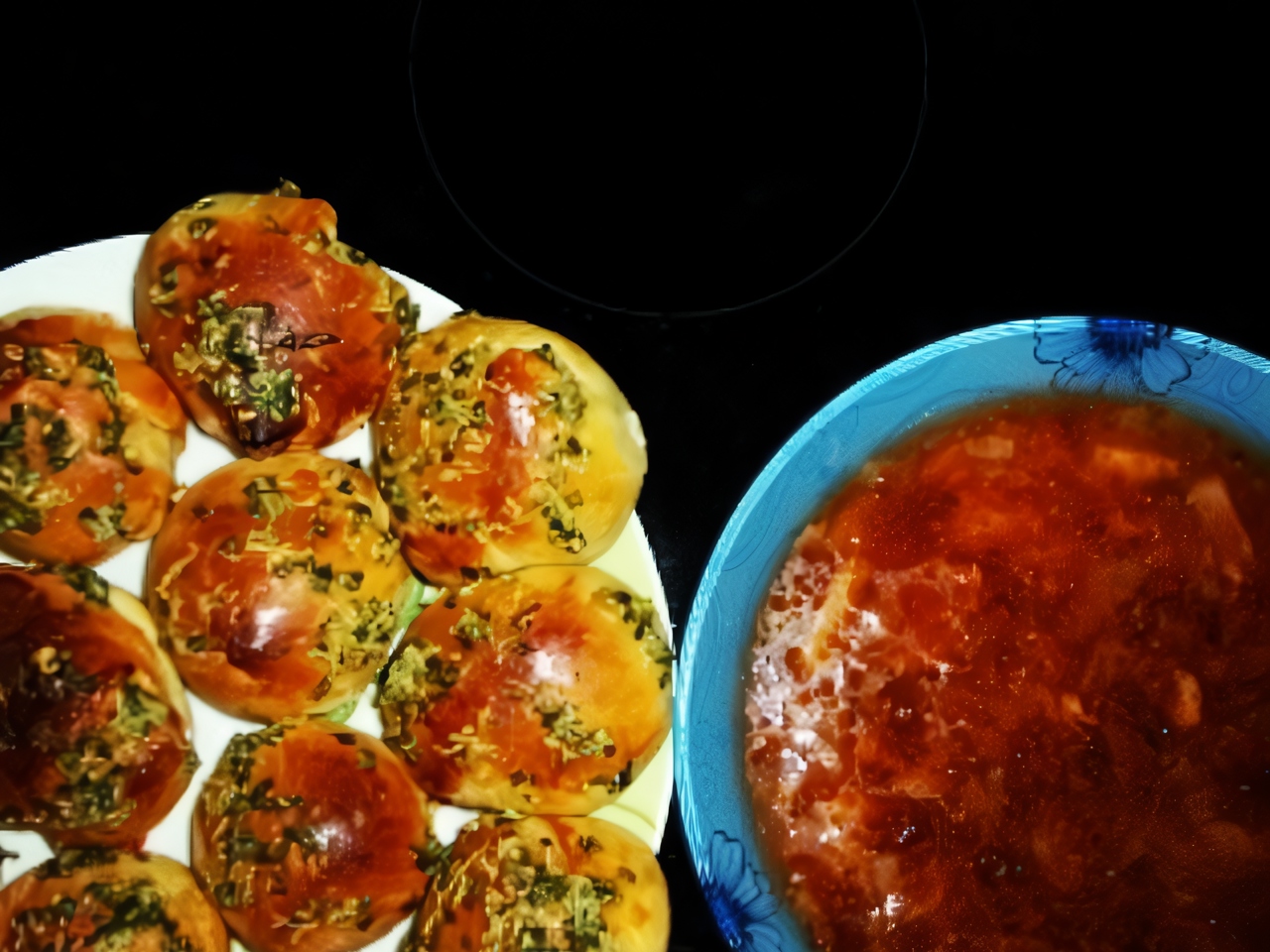 Garlic Sauce Dumplings for Borscht