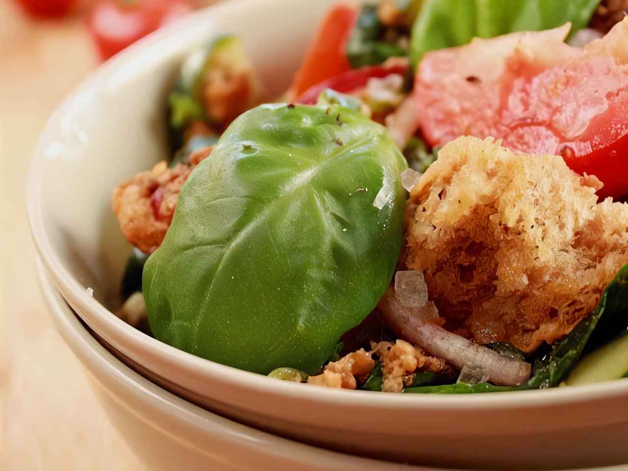 Panzanella with Basil