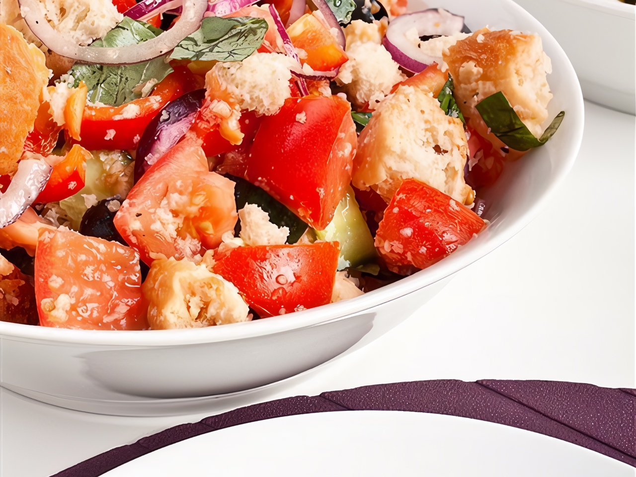 Panzanella with Red Peppers