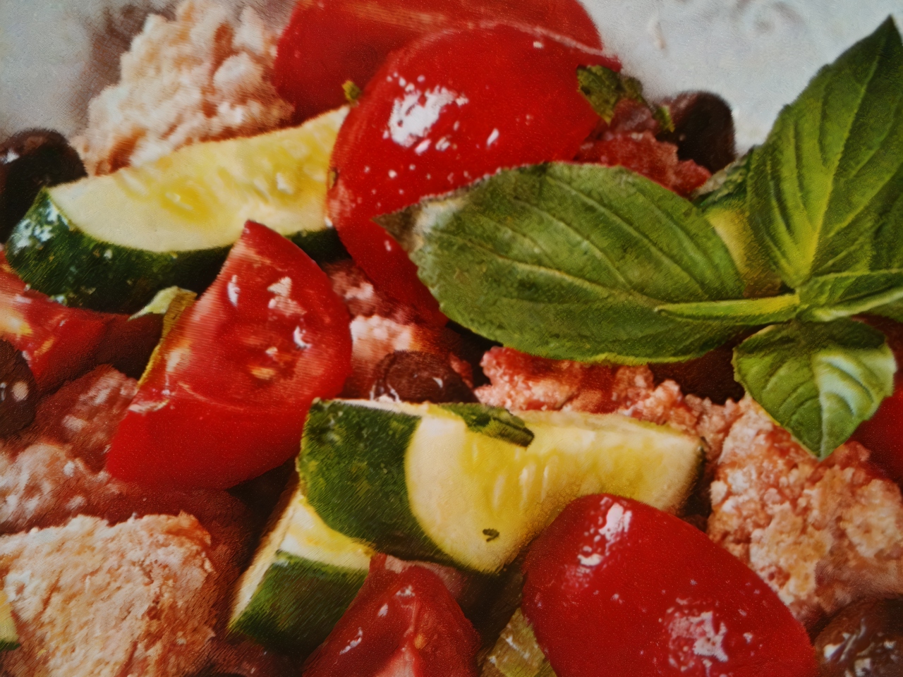 Panzanella with Olives