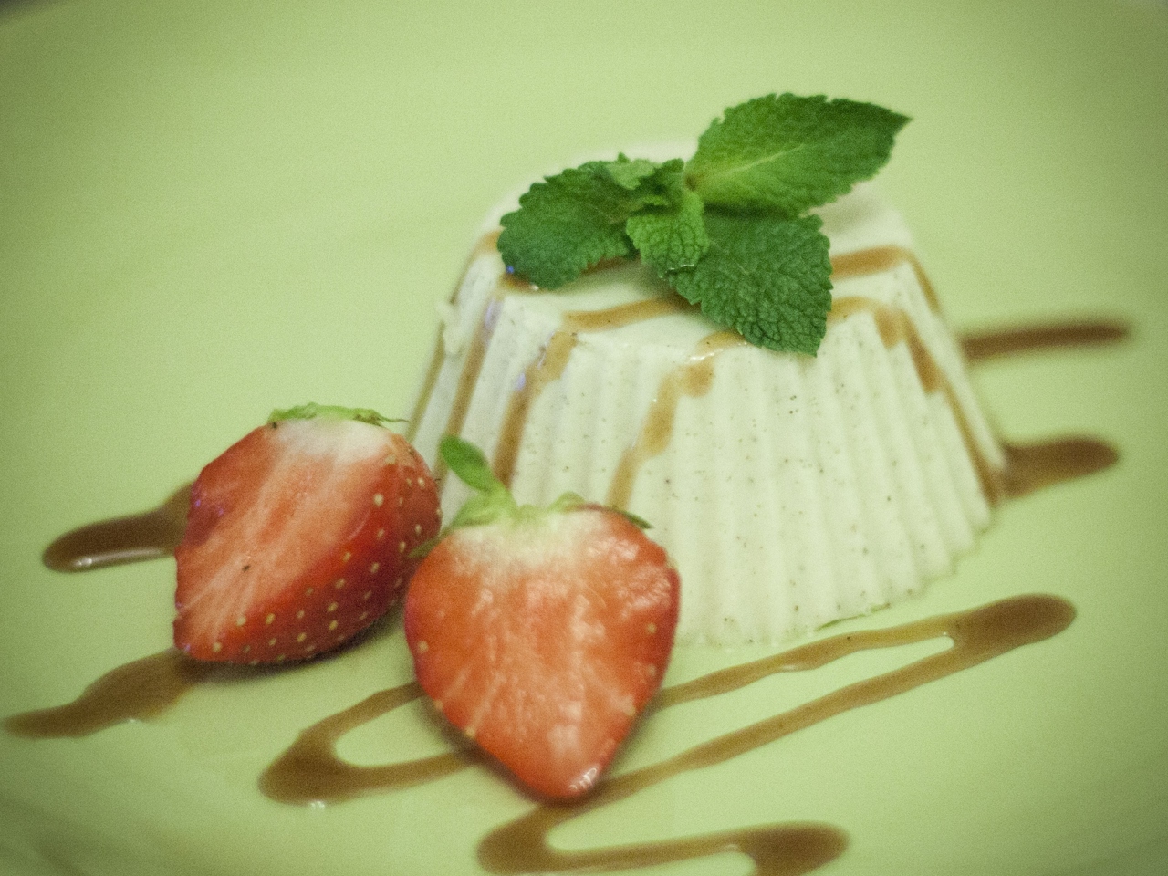Panna Cotta with Caramel Syrup