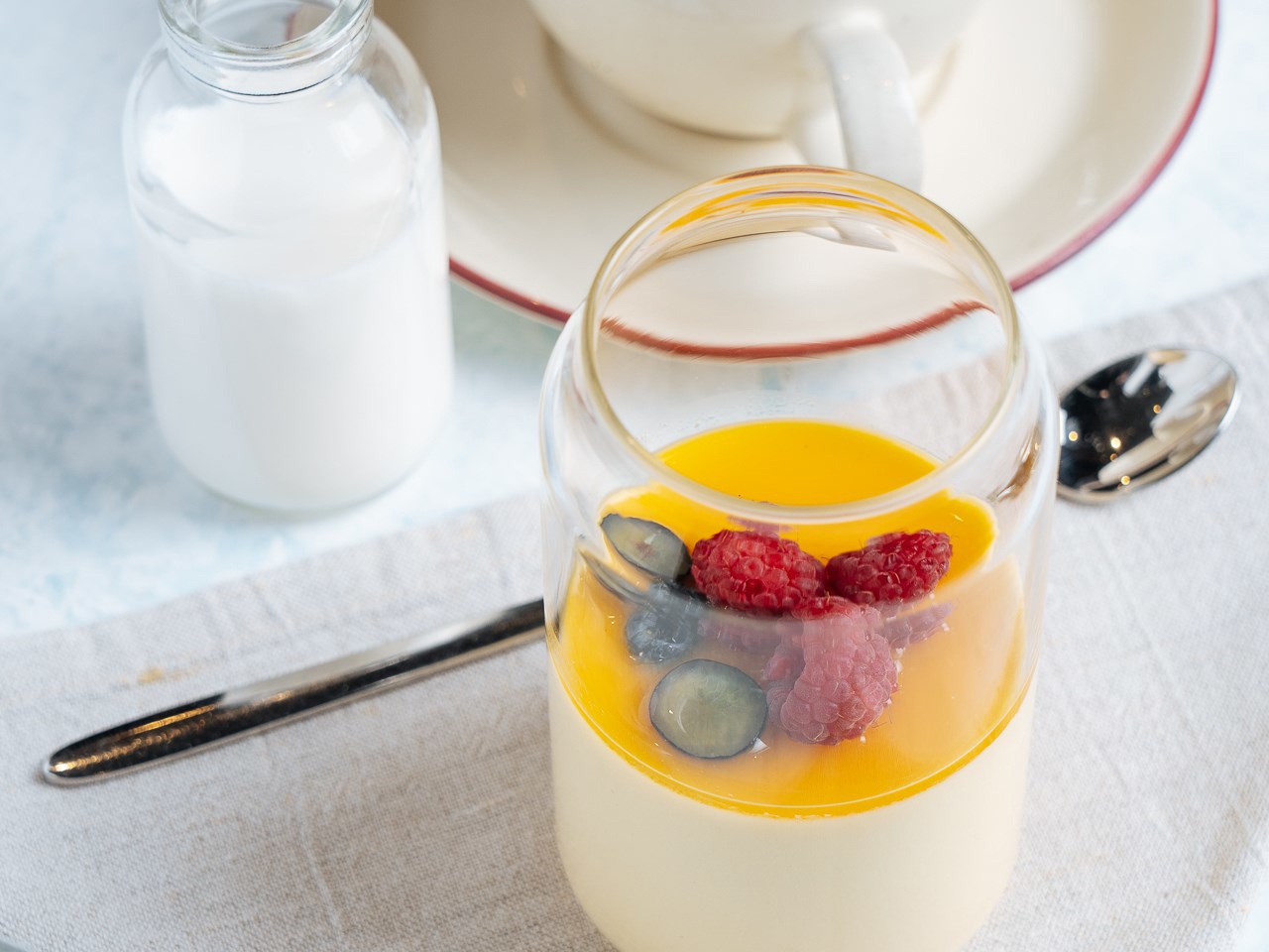 Panna Cotta with Mango