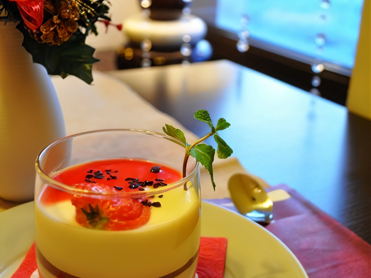 Panna Cotta with Jam Layer