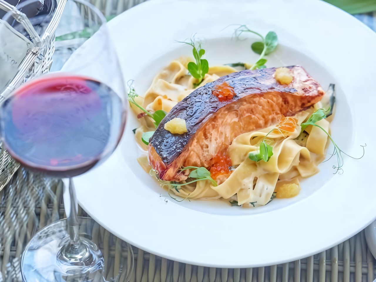 Pappardelle with Salmon