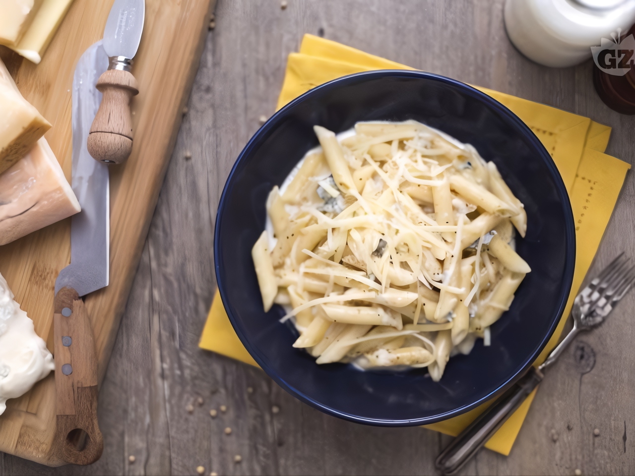 Паста «Четыре сыра» с соусом бальзамелла (Quattro formaggi) рецепт –  Европейская кухня: Паста и пицца. «Еда»