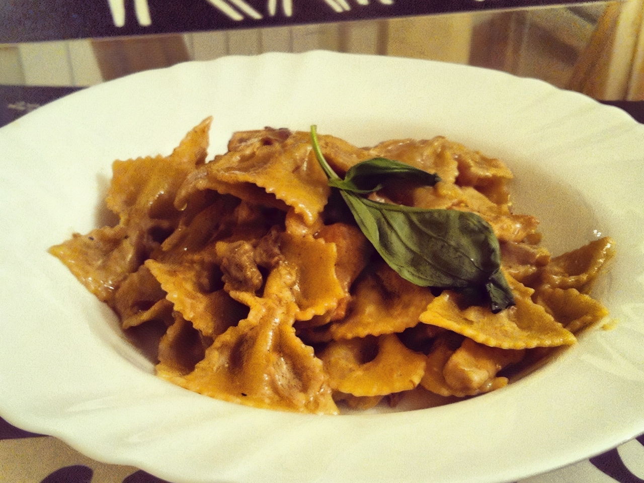 Farfalle Pasta with Delicate Oyster Mushrooms