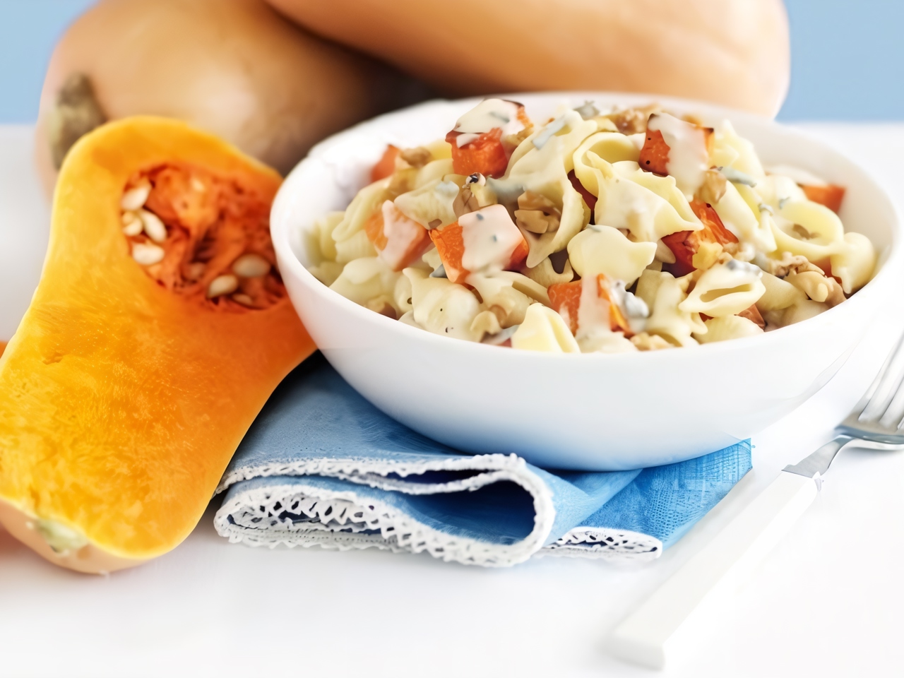 Pasta with Pumpkin and Blue Cheese