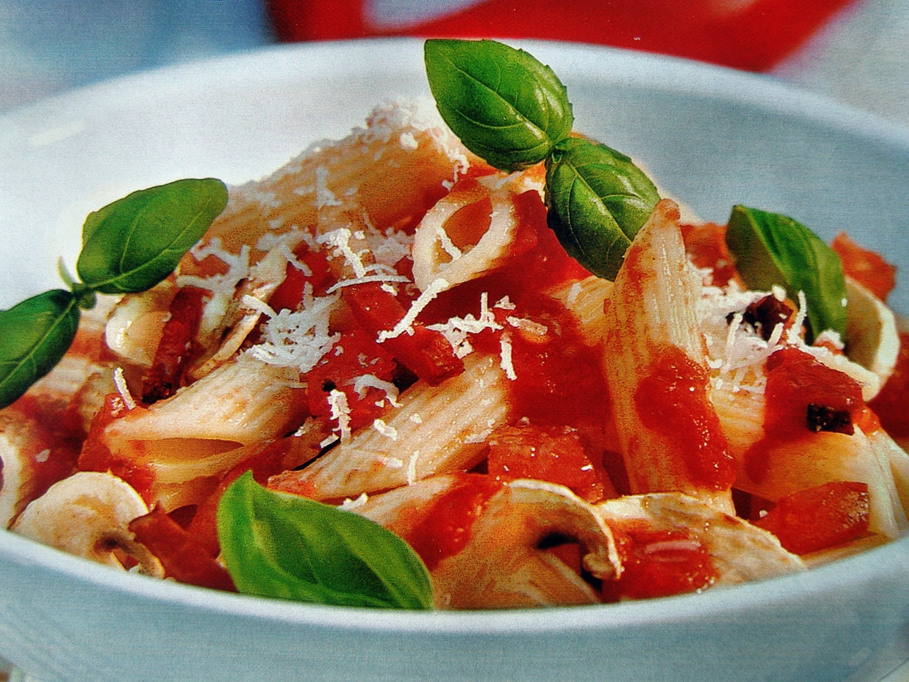 Pasta with Tomato Sauce, Olives, and Capers