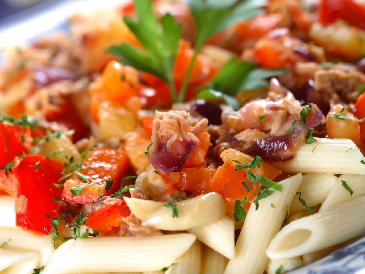 Pasta with Tuna and Celery