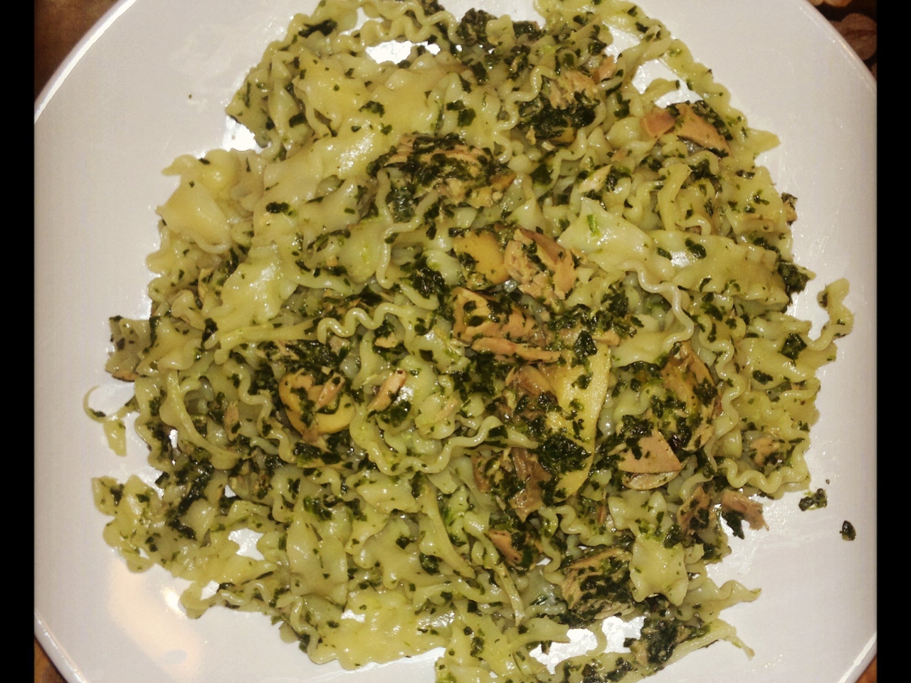 Pasta with Tuna and Spinach