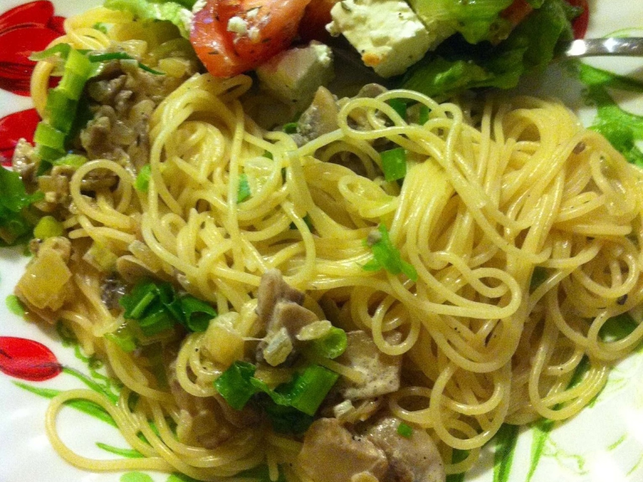 Pasta in Creamy Mushroom Sauce
