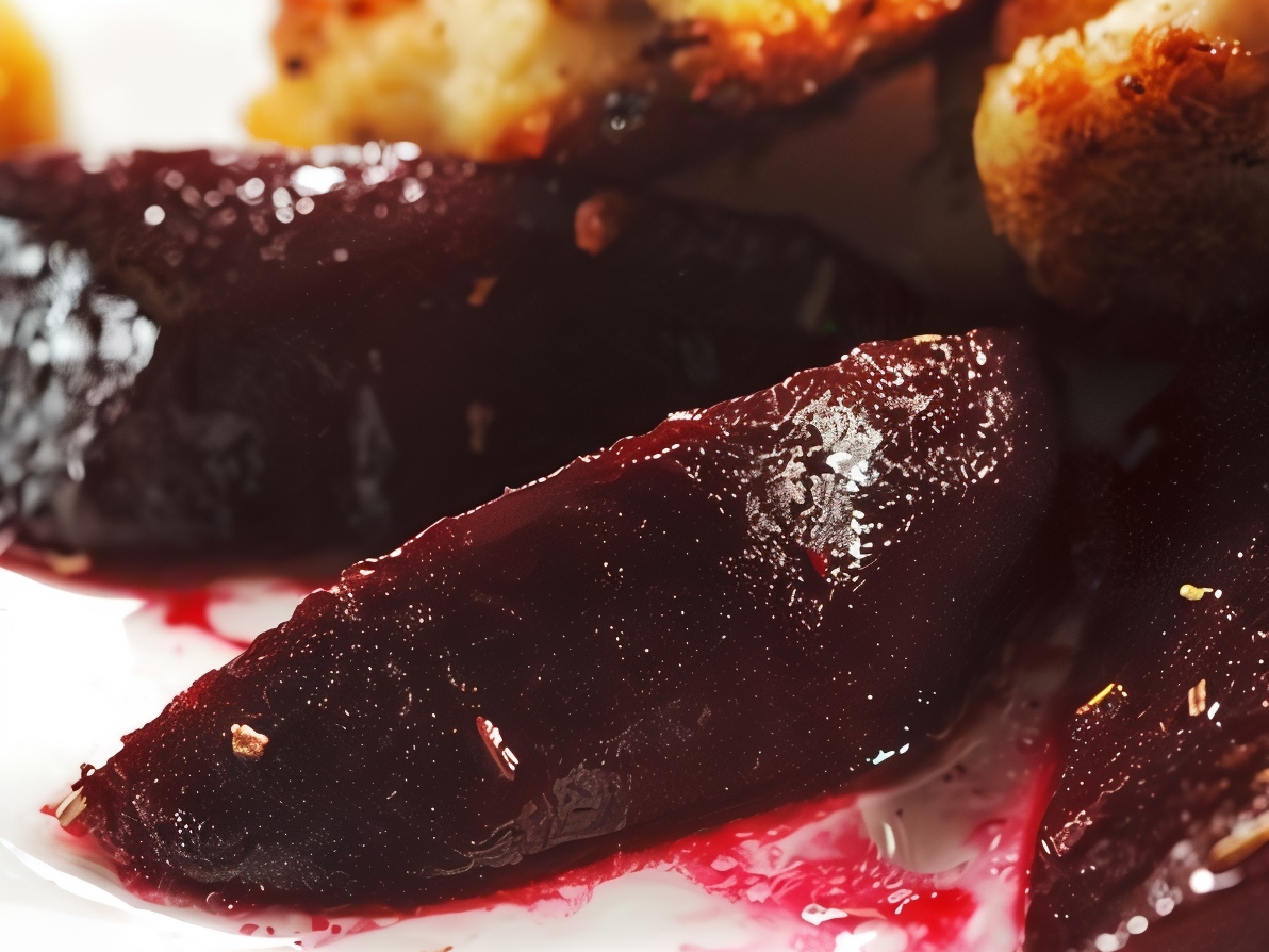 Roasted Beets in Balsamic Glaze and Orange Zest