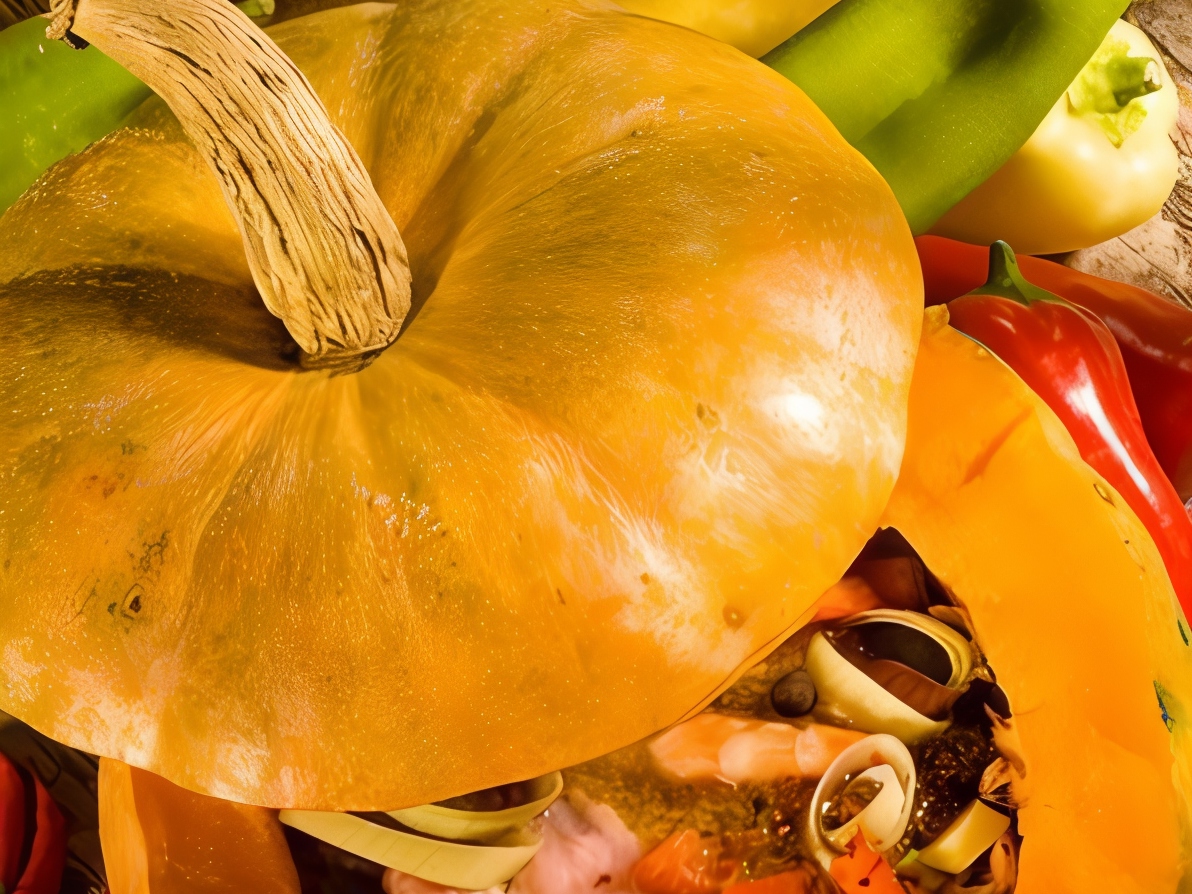 Baked Pumpkin with Stewed Meat