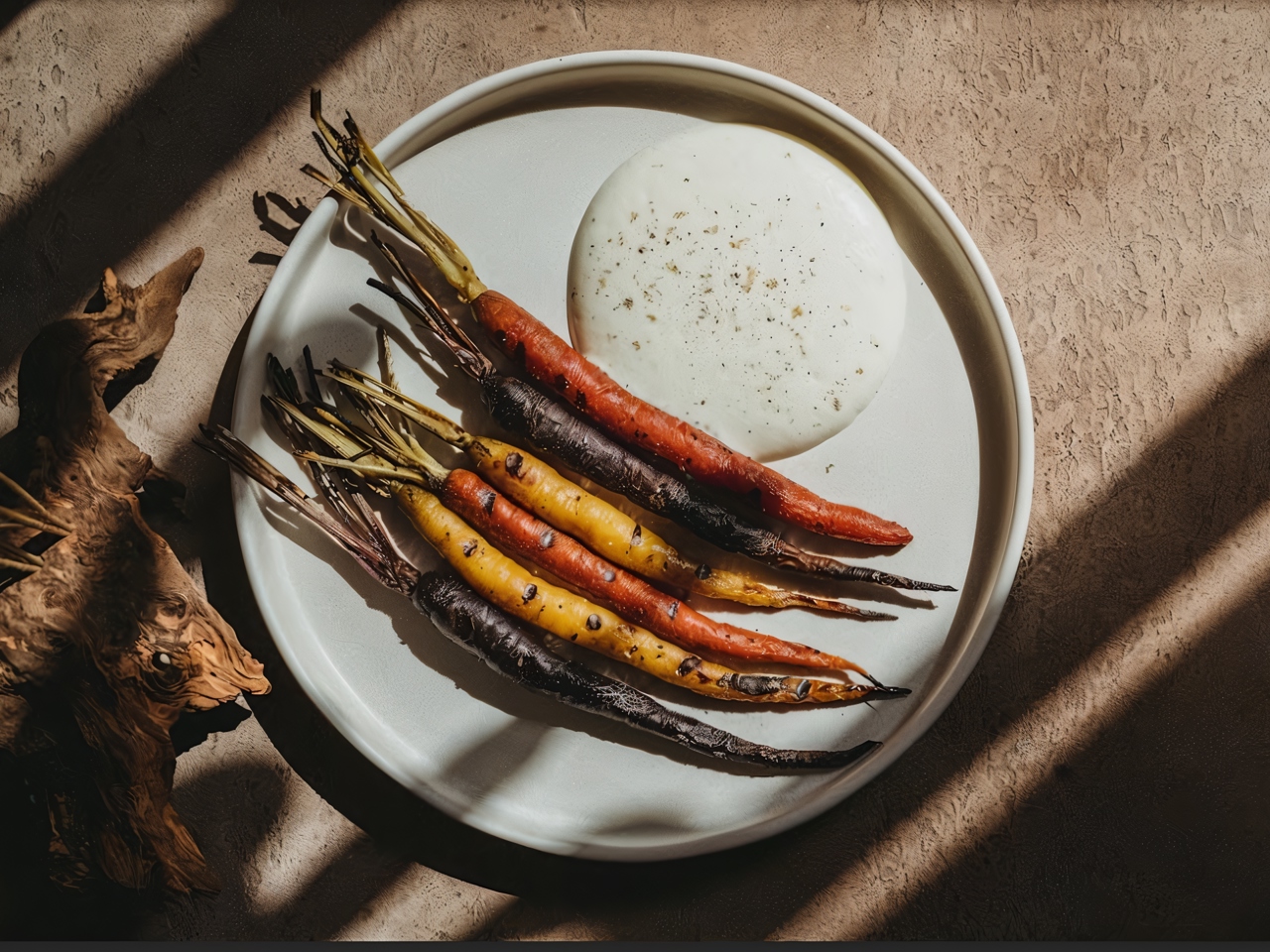 Baked Carrots with Black Truffle