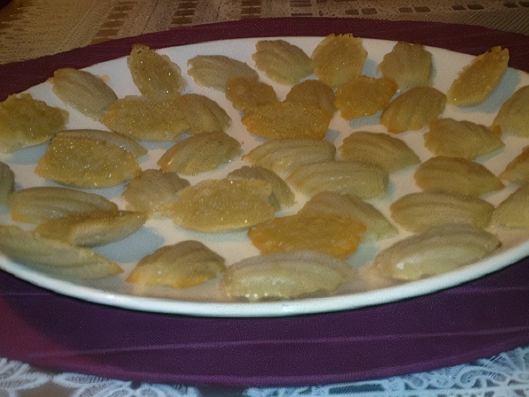Madeleine Cookies with Rosehip Syrup
