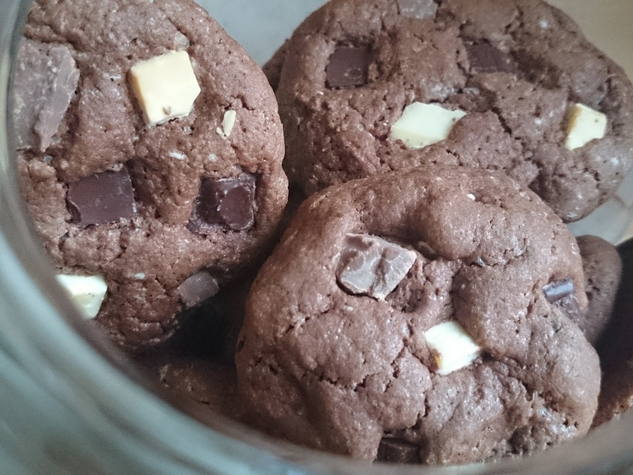Cookies with Three Types of Chocolate