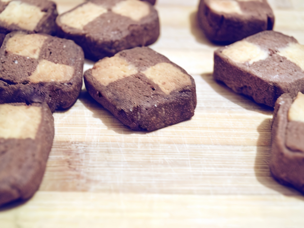 Eggless Chess Cookies