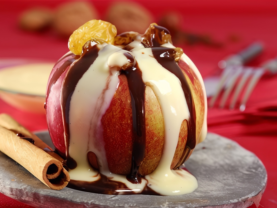 Baked Apples with Dried Apricots and Dates