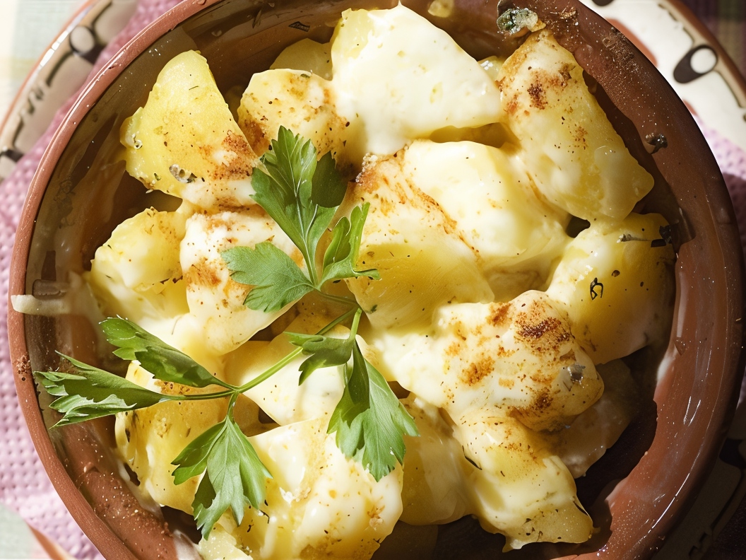 Baked Potatoes with Saffron