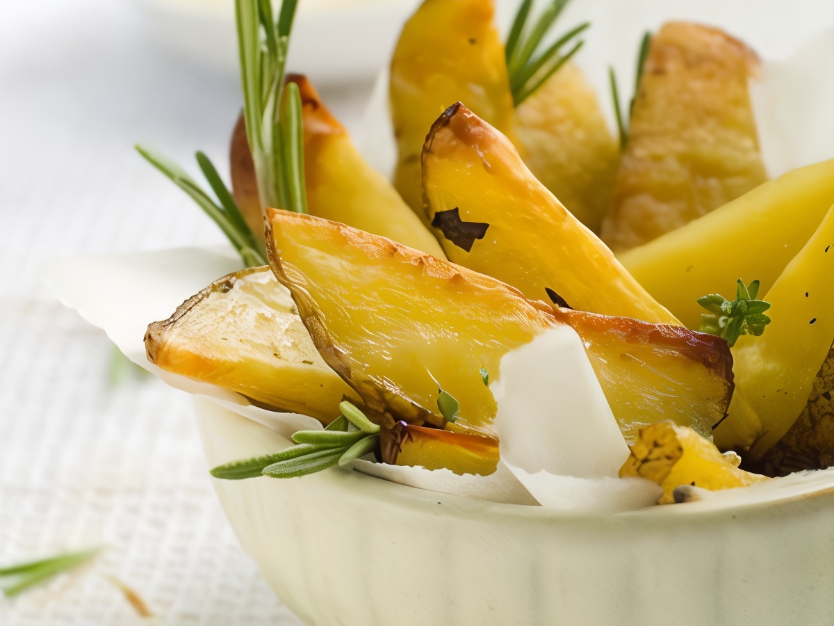 Roasted Young Potatoes with Rosemary and Black Pepper