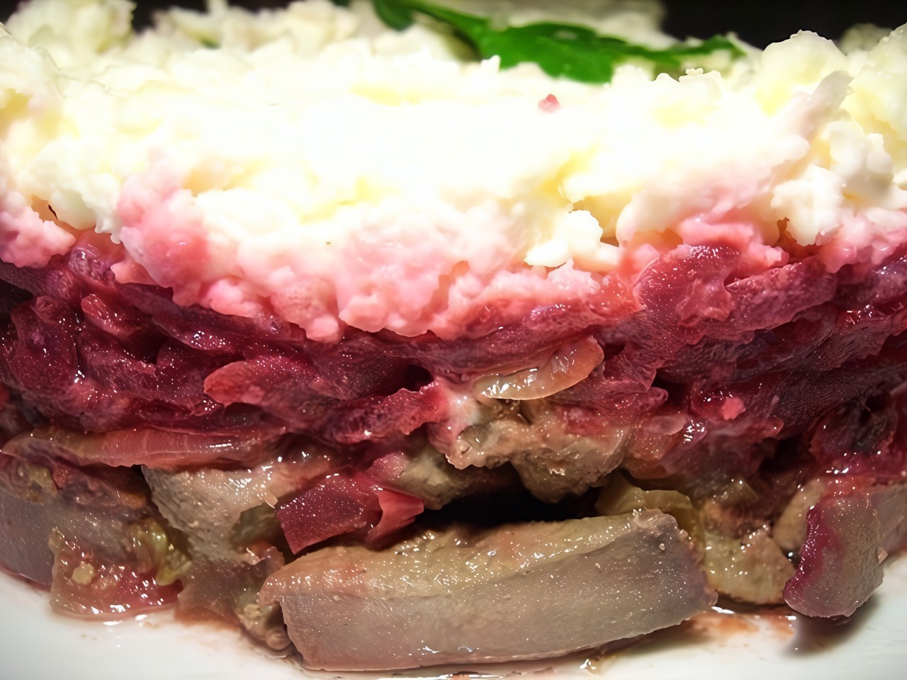 Liver Salad with Beetroot