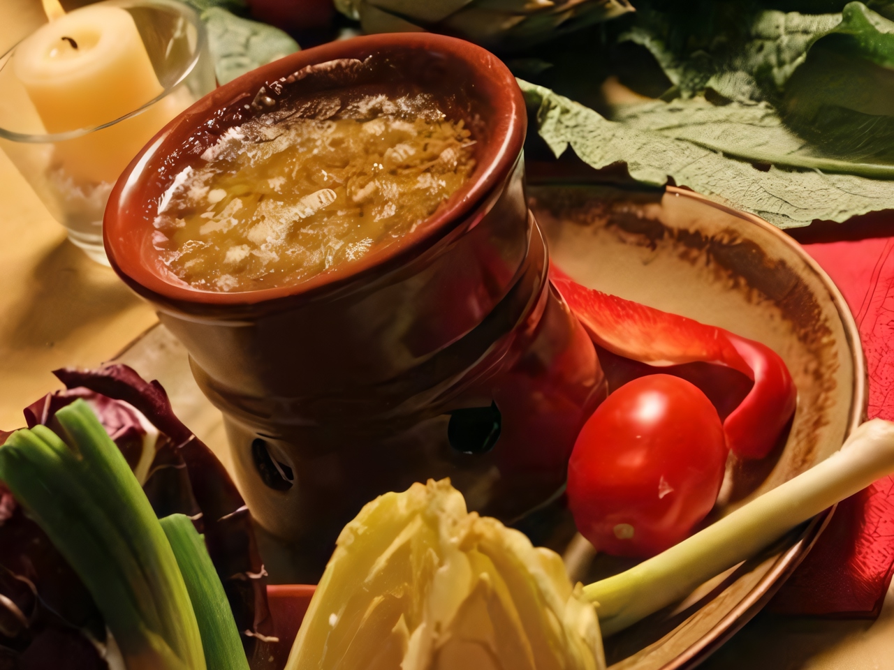 Пьемонтский масляный соус для овощей (Bagna Cauda)