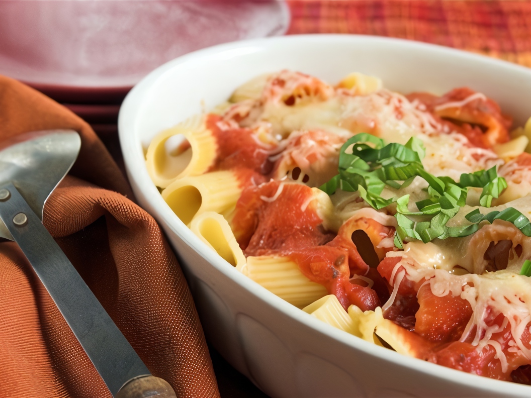 Penne Rigate with Mozzarella and Fresh Tomato Sauce