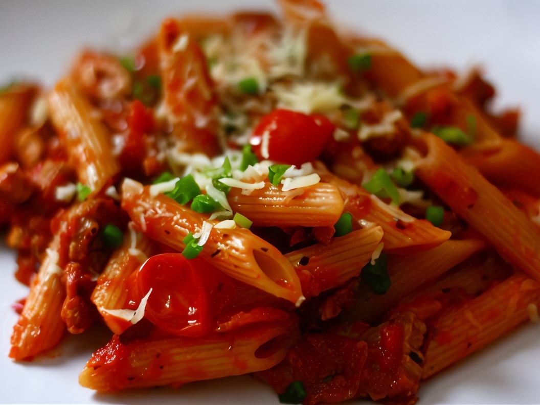 Penne Rigate with Pork Tenderloin