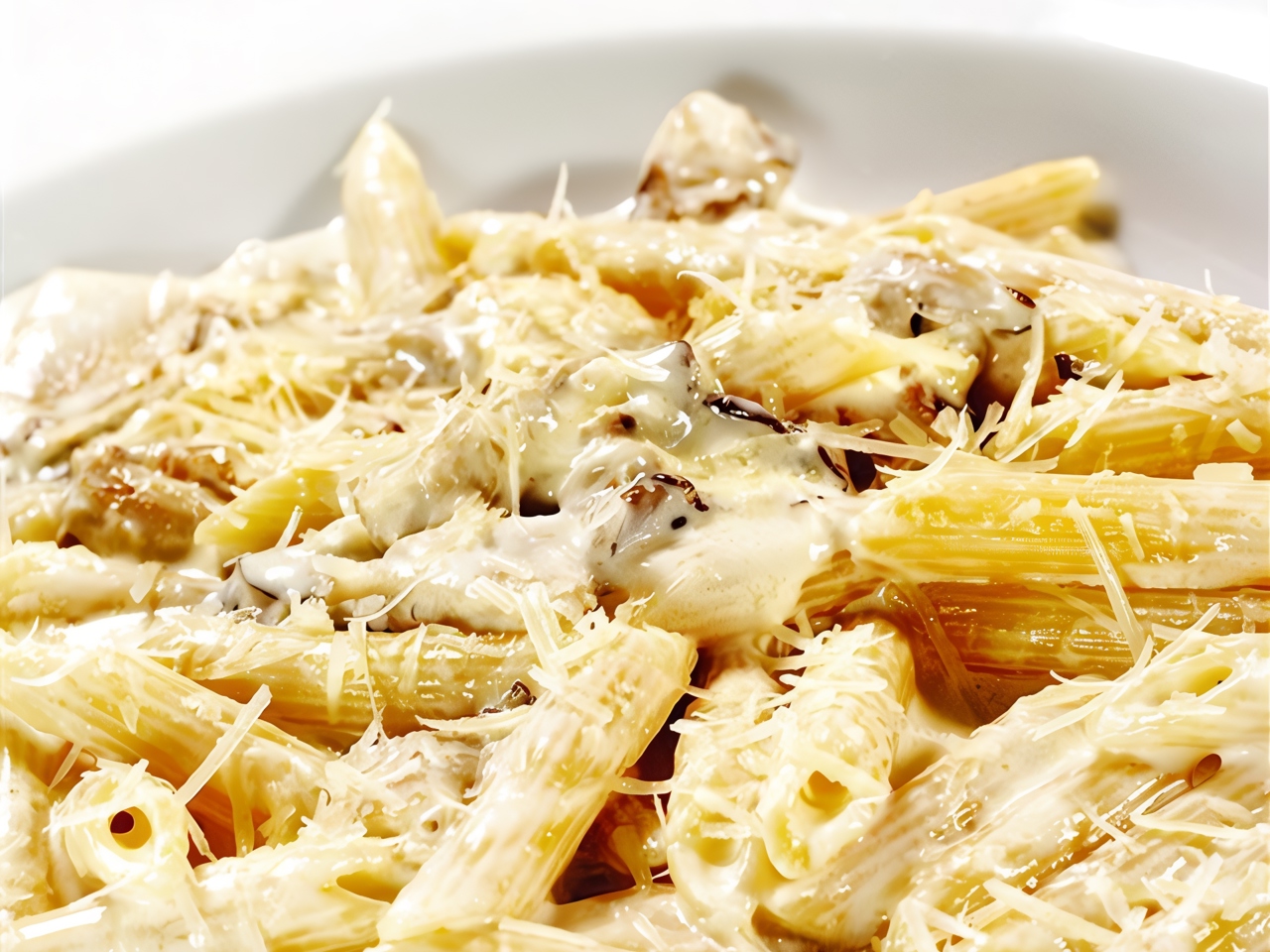 Penne with Porcini Mushrooms, Marjoram, and Pecorino