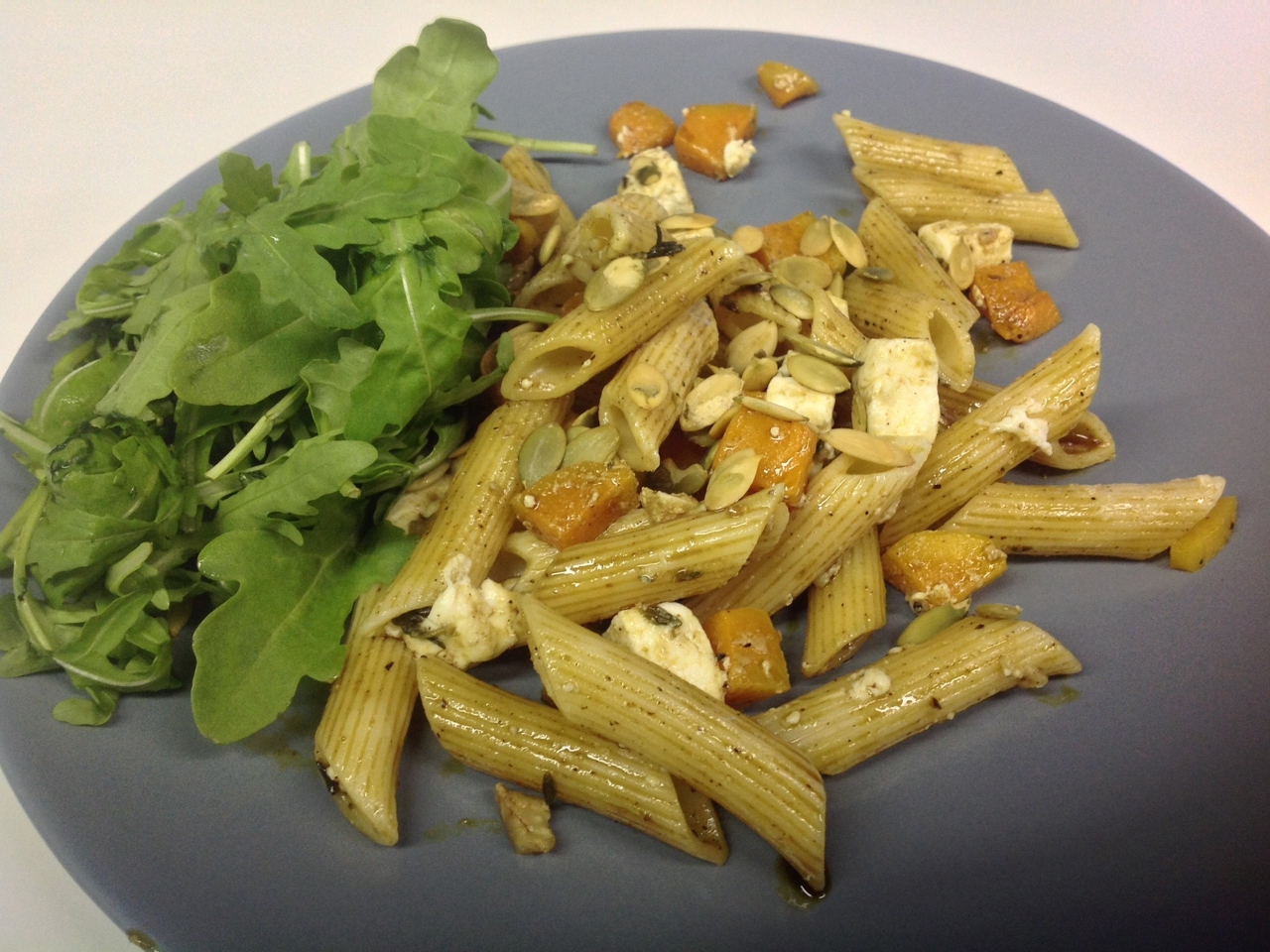 Penne with Feta and Pumpkin