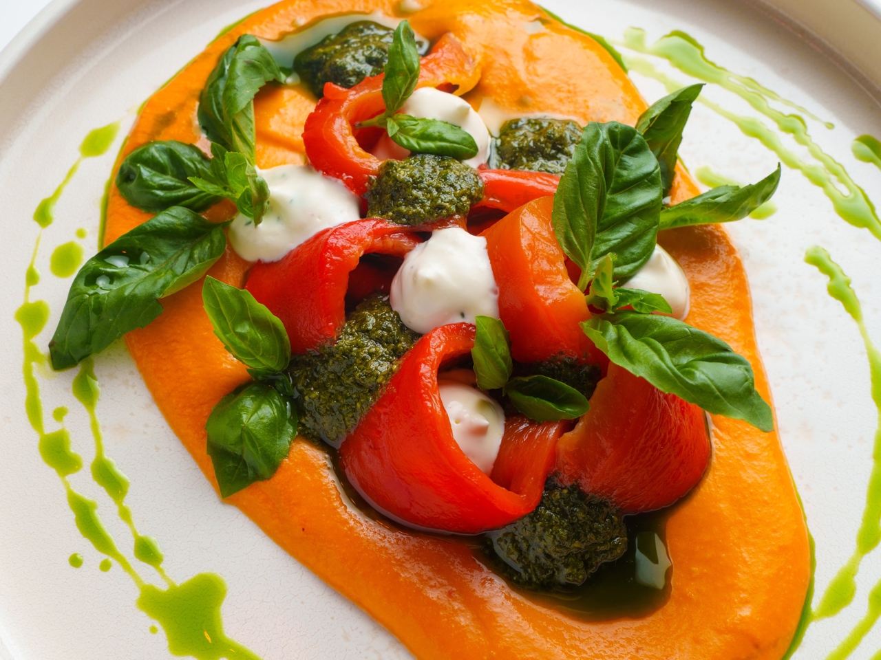 Ramiro Peppers with Romesco Sauce