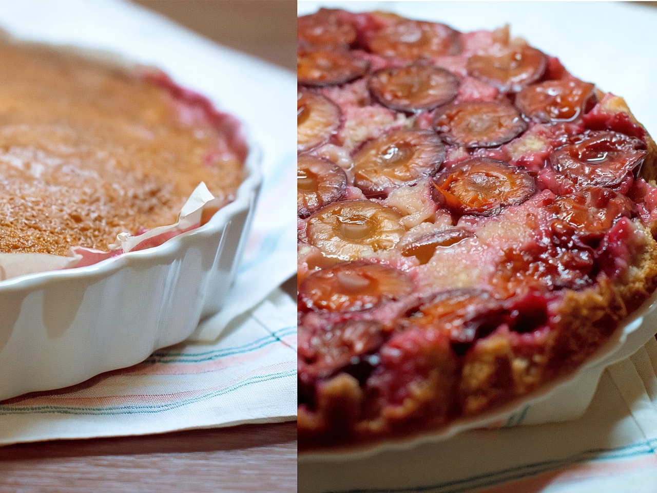 Upside-Down Plum Pie