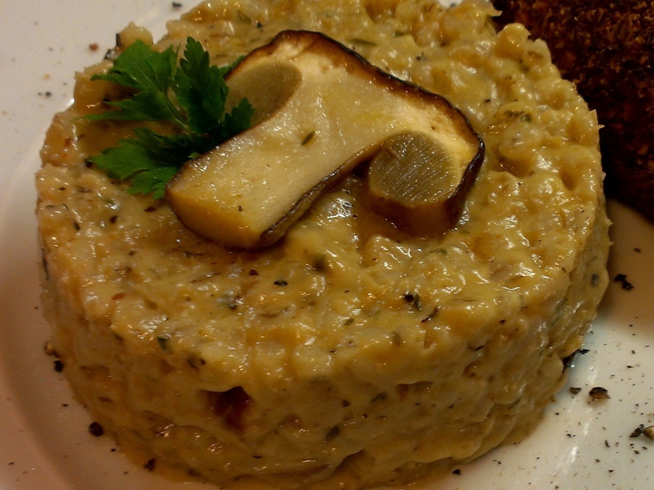 Barley Porridge with Porcini Mushrooms