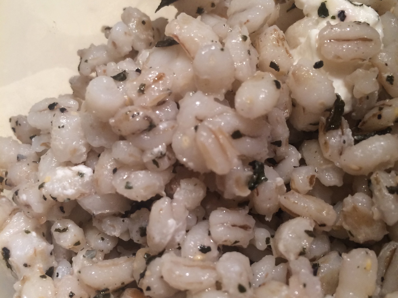 Barley with Feta and Basil