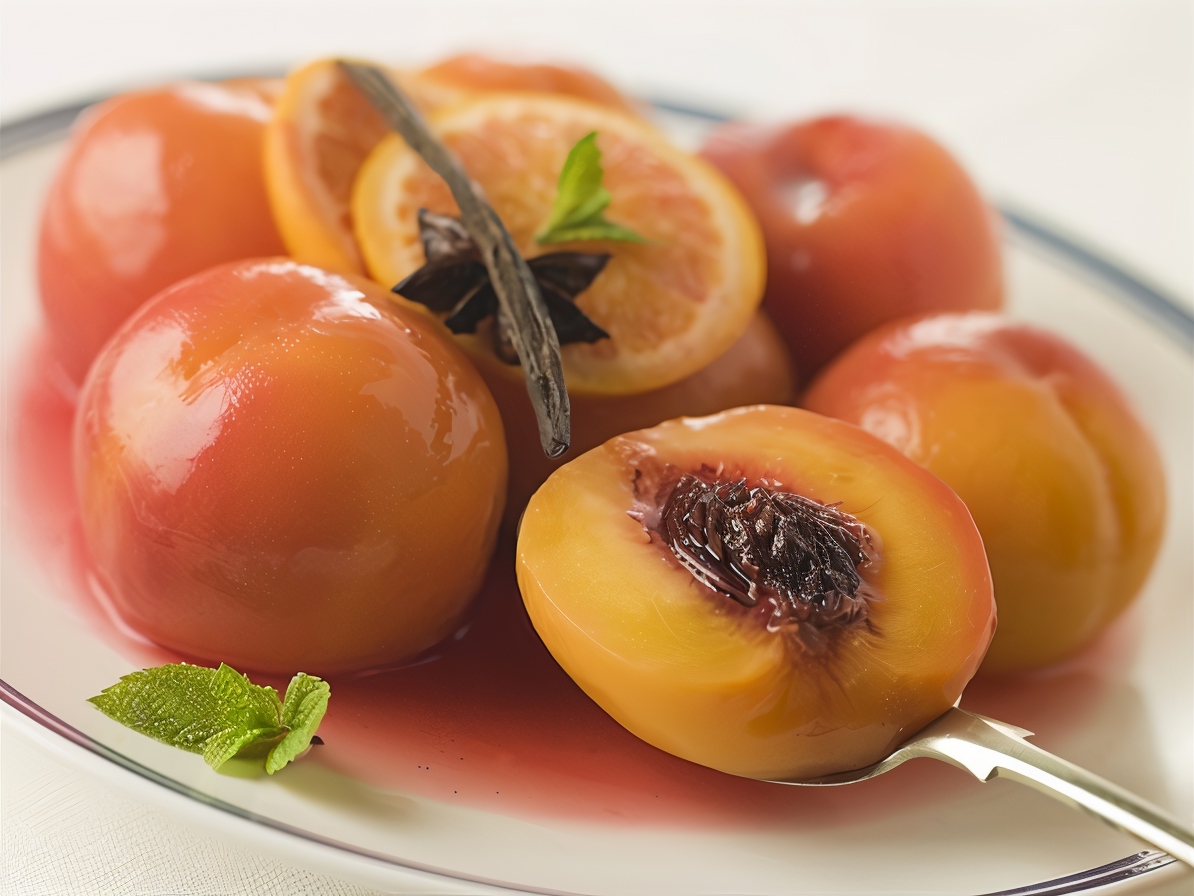 Peaches in Wine