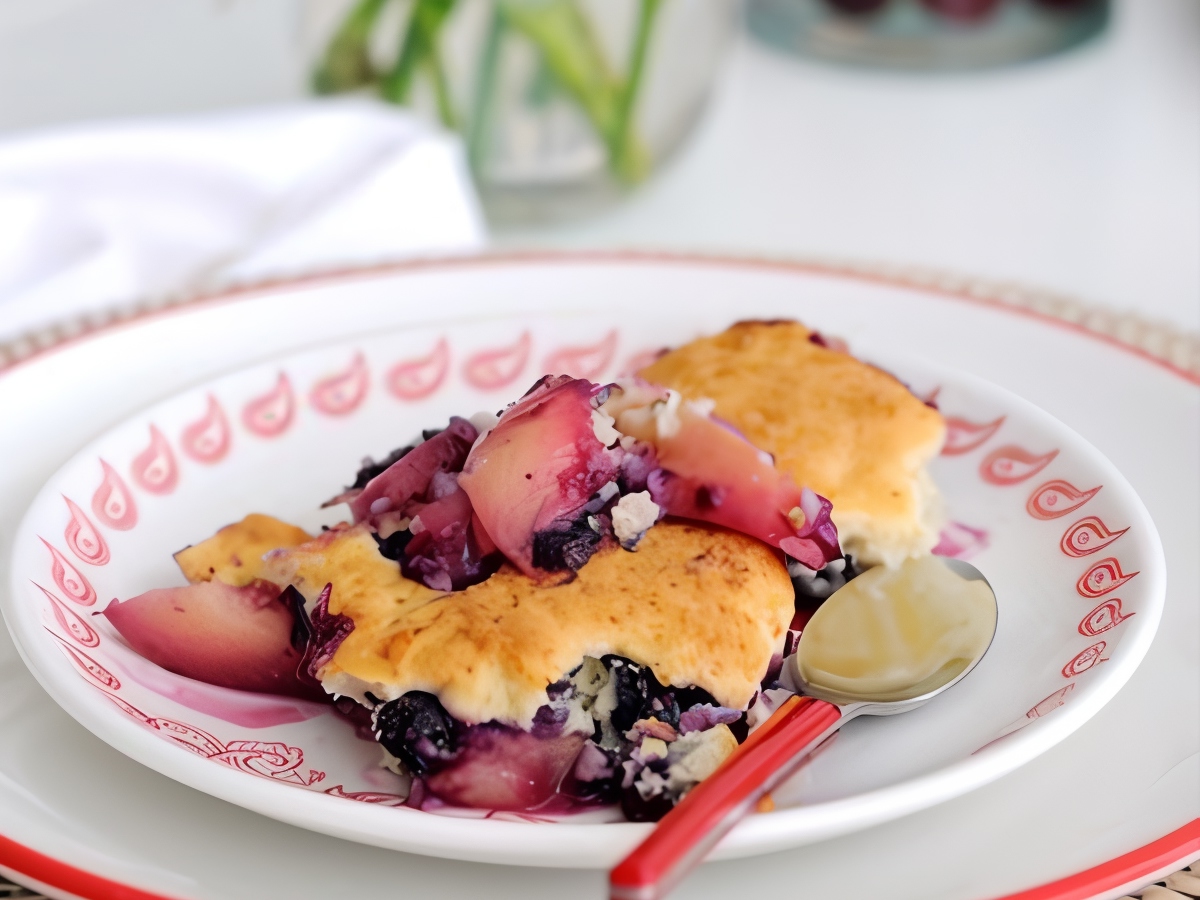 Peach-Blueberry Cobbler
