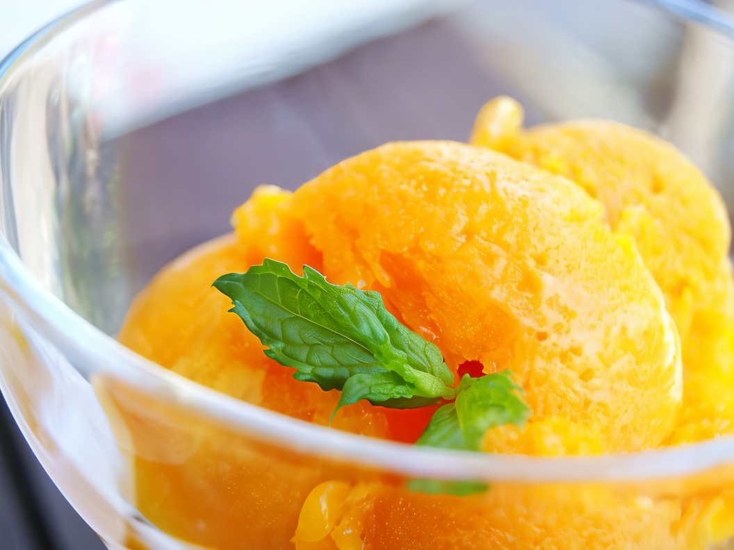 Peach-Lime Sherbet