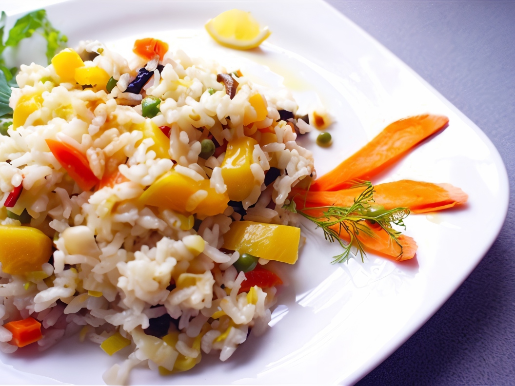 Colorful Vegetable Risotto