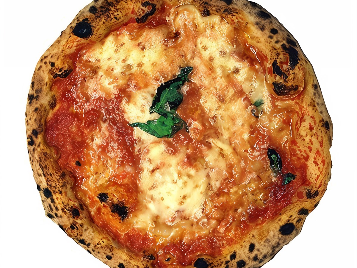 Margherita Pizza with Basil and Mozzarella