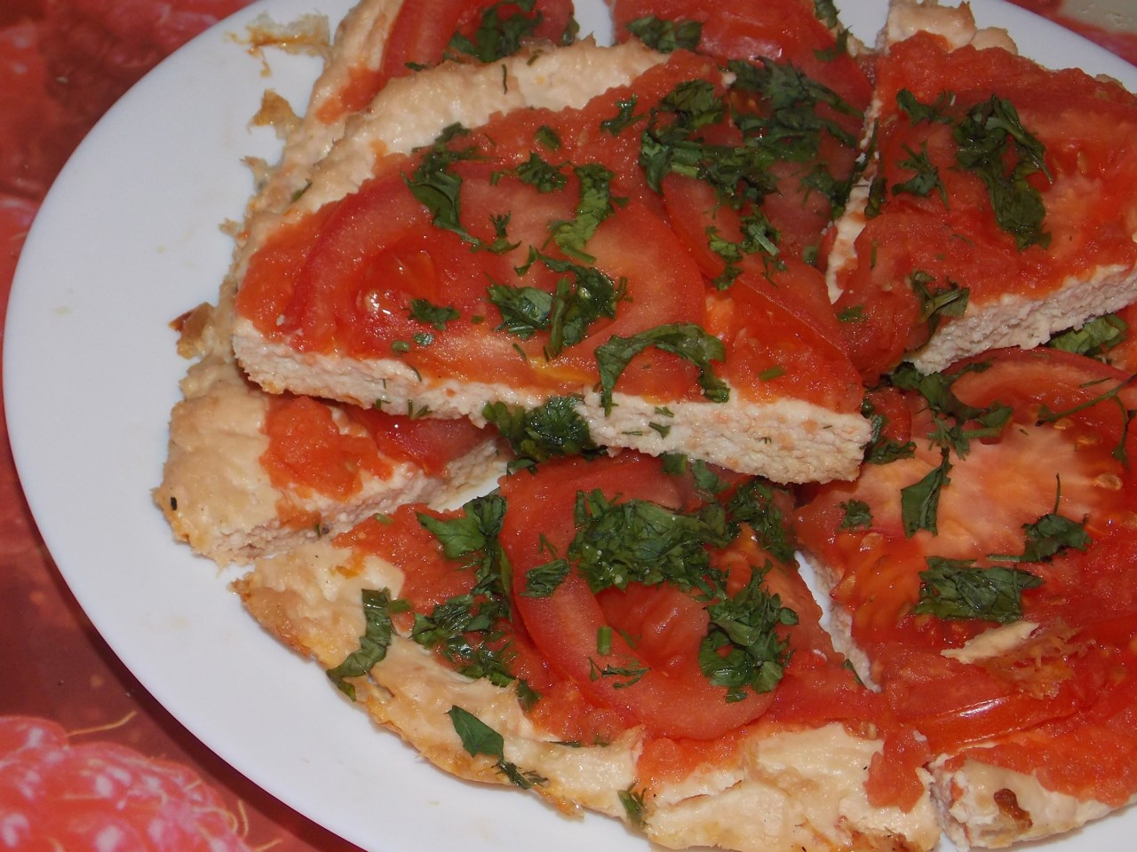 Chicken Mince Flatbread Pizza