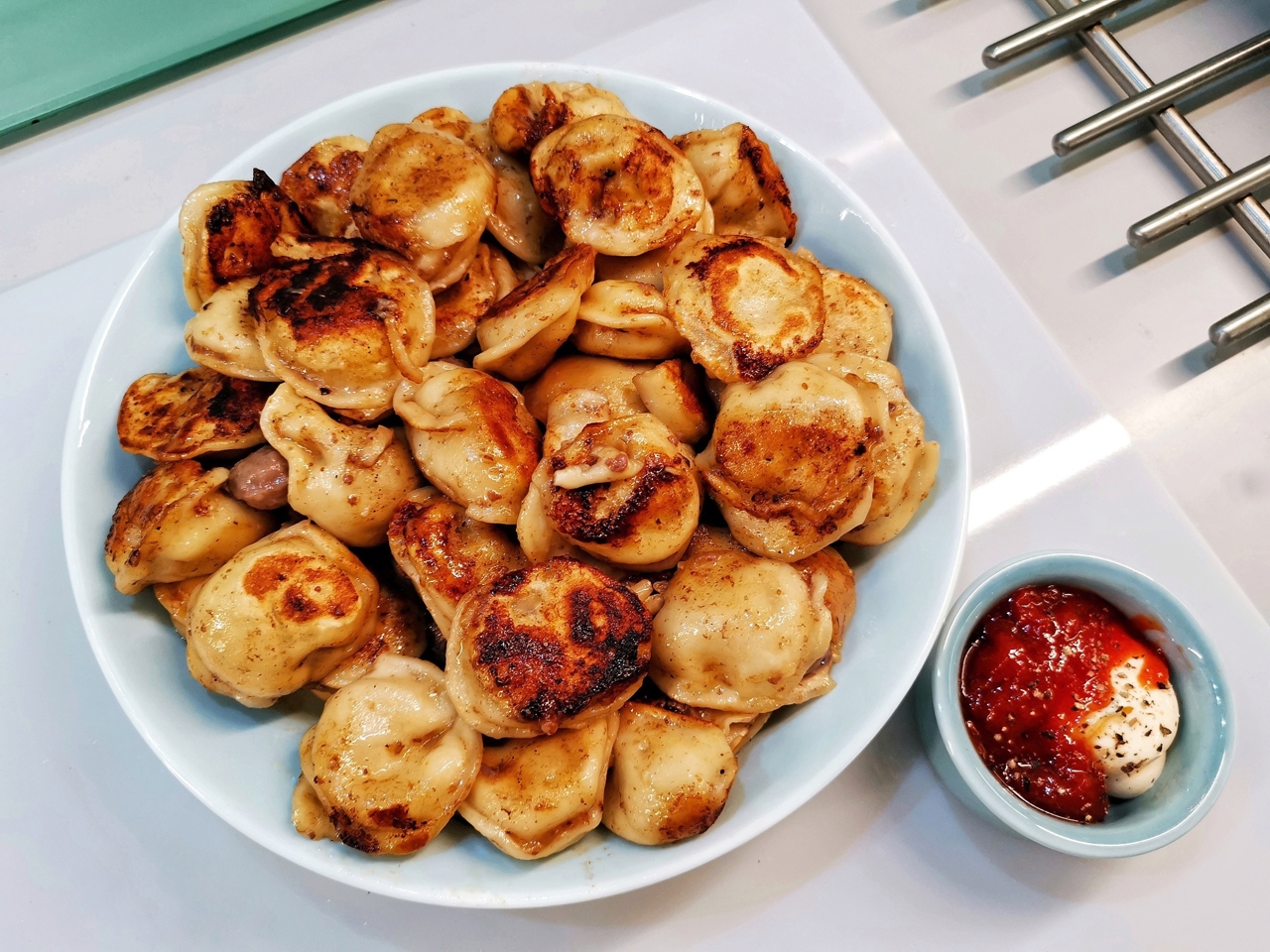 Spicy Pan-Fried Dumplings