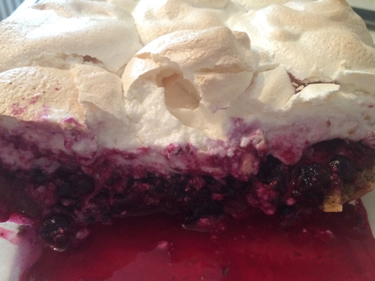Black Currant and Meringue Pie