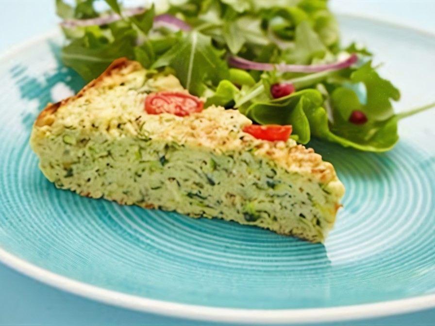 Zucchini Pie with Cheese and Herbs