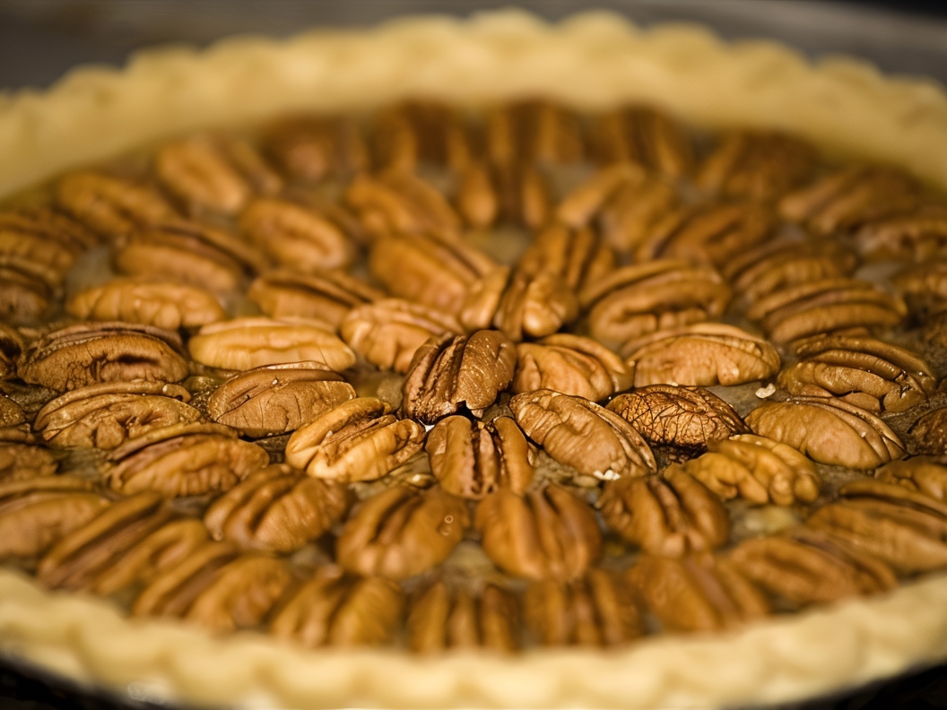 Pecan Pie with Cane Syrup and Rum